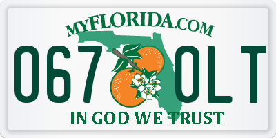 FL license plate 0670LT