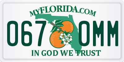 FL license plate 0670MM
