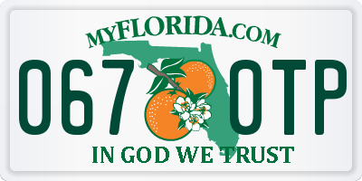 FL license plate 0670TP