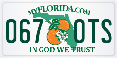 FL license plate 0670TS