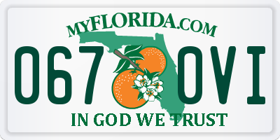 FL license plate 0670VI