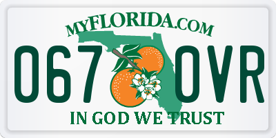 FL license plate 0670VR