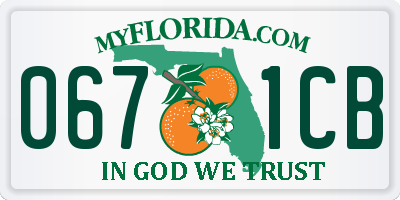 FL license plate 0671CB