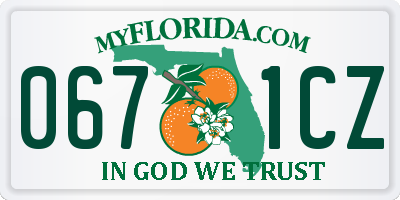 FL license plate 0671CZ