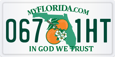 FL license plate 0671HT