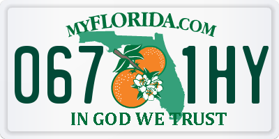 FL license plate 0671HY