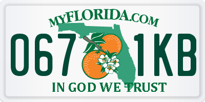 FL license plate 0671KB