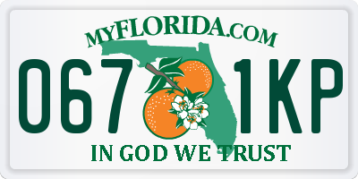 FL license plate 0671KP