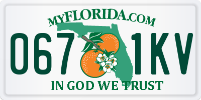 FL license plate 0671KV