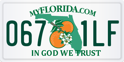 FL license plate 0671LF