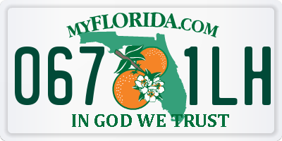 FL license plate 0671LH