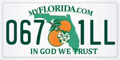 FL license plate 0671LL