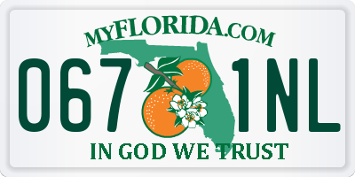 FL license plate 0671NL