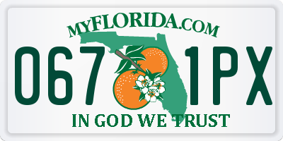 FL license plate 0671PX