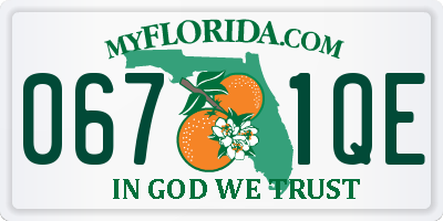FL license plate 0671QE