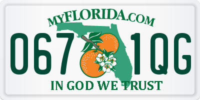 FL license plate 0671QG
