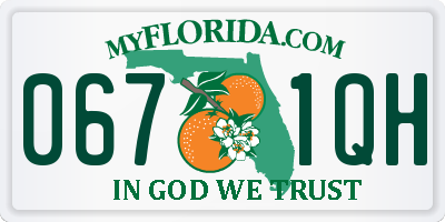 FL license plate 0671QH