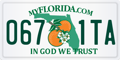 FL license plate 0671TA