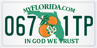 FL license plate 0671TP