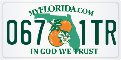 FL license plate 0671TR