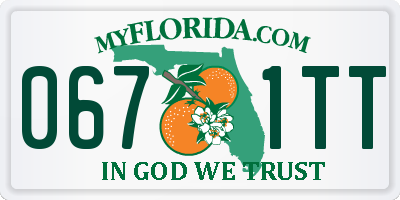 FL license plate 0671TT