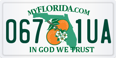 FL license plate 0671UA