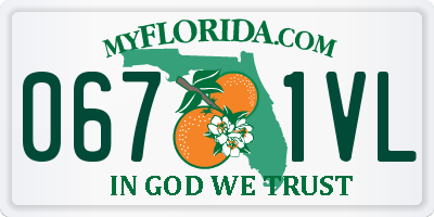 FL license plate 0671VL