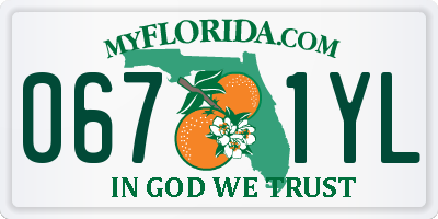 FL license plate 0671YL