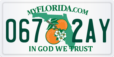 FL license plate 0672AY