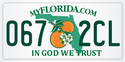 FL license plate 0672CL