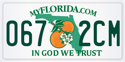 FL license plate 0672CM