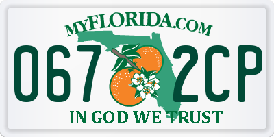 FL license plate 0672CP