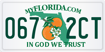 FL license plate 0672CT