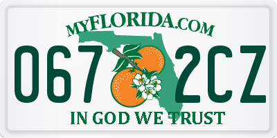 FL license plate 0672CZ