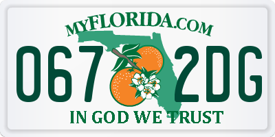 FL license plate 0672DG