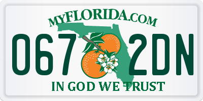 FL license plate 0672DN