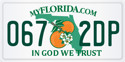 FL license plate 0672DP