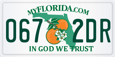 FL license plate 0672DR