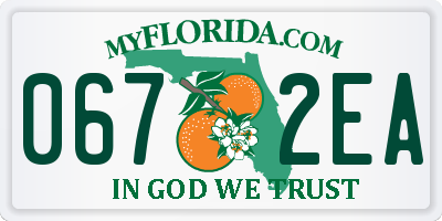 FL license plate 0672EA