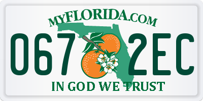 FL license plate 0672EC