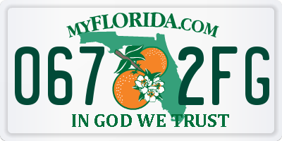 FL license plate 0672FG