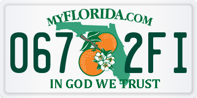 FL license plate 0672FI