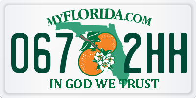 FL license plate 0672HH