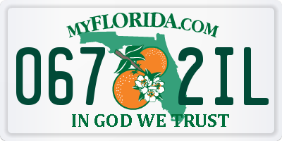 FL license plate 0672IL