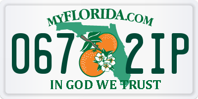 FL license plate 0672IP