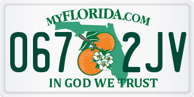 FL license plate 0672JV