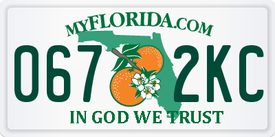 FL license plate 0672KC
