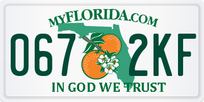 FL license plate 0672KF
