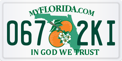 FL license plate 0672KI