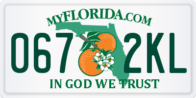 FL license plate 0672KL